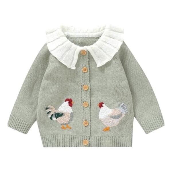 Bylos Baby Girl Knit Cardigan Sweater